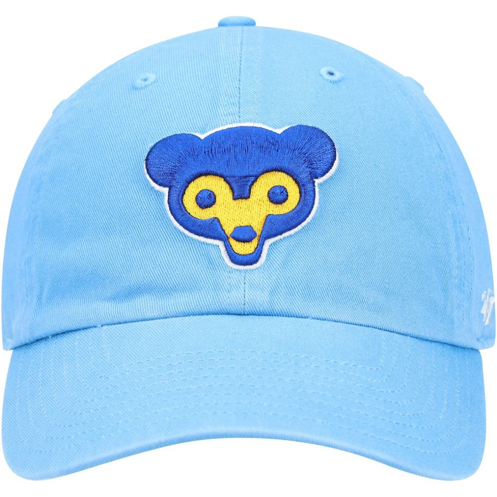 Light Blue Chicago Cubs '47 Logo Cooperstown Collection Clean Up Adjustable Hat