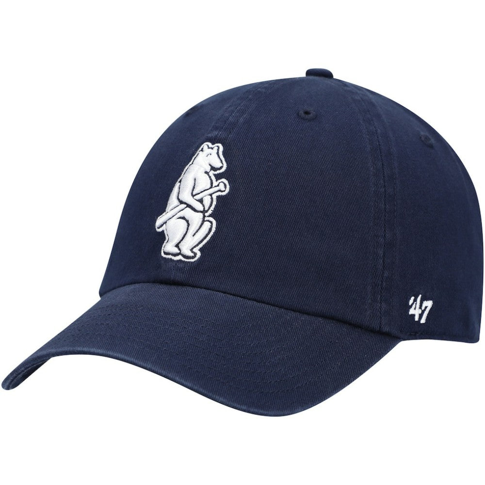 Navy Chicago Cubs '47 1914 Logo Cooperstown Collection Clean Up Adjustable Hat