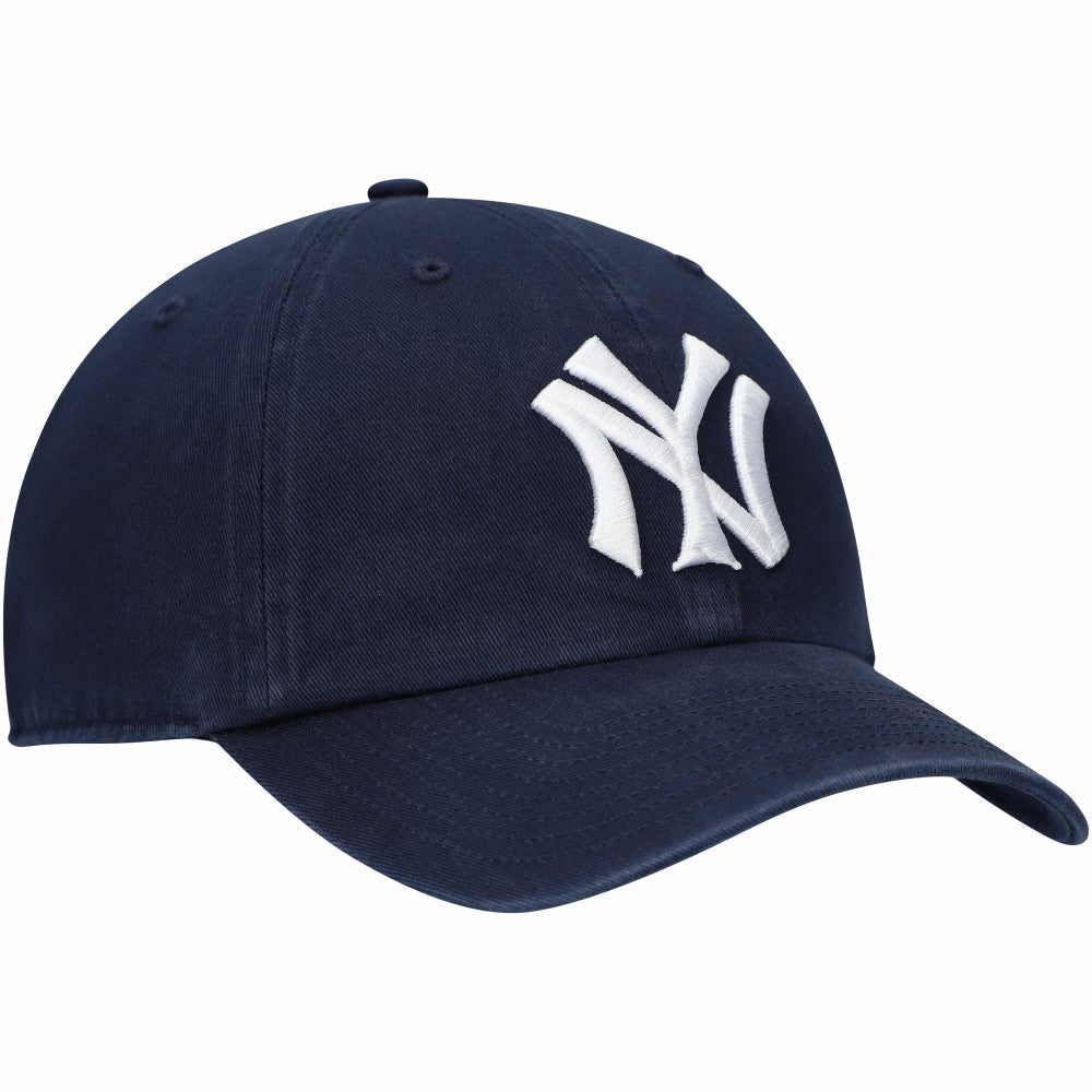 Navy New York Yankees '47 Logo Cooperstown Collection Clean Up Adjustable Hat