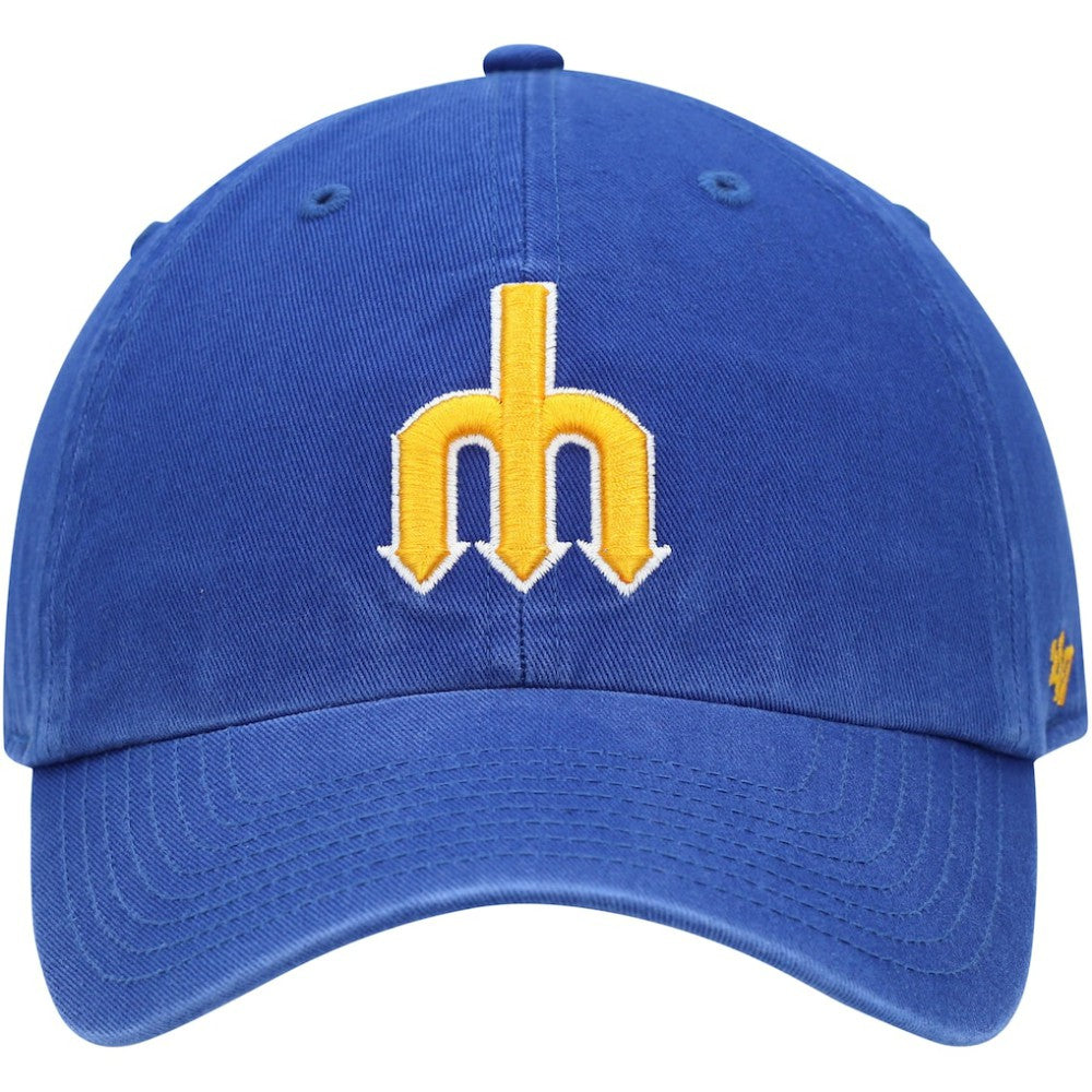 Royal Seattle Mariners '47 1977 Logo Cooperstown Collection Clean Up Adjustable Hat