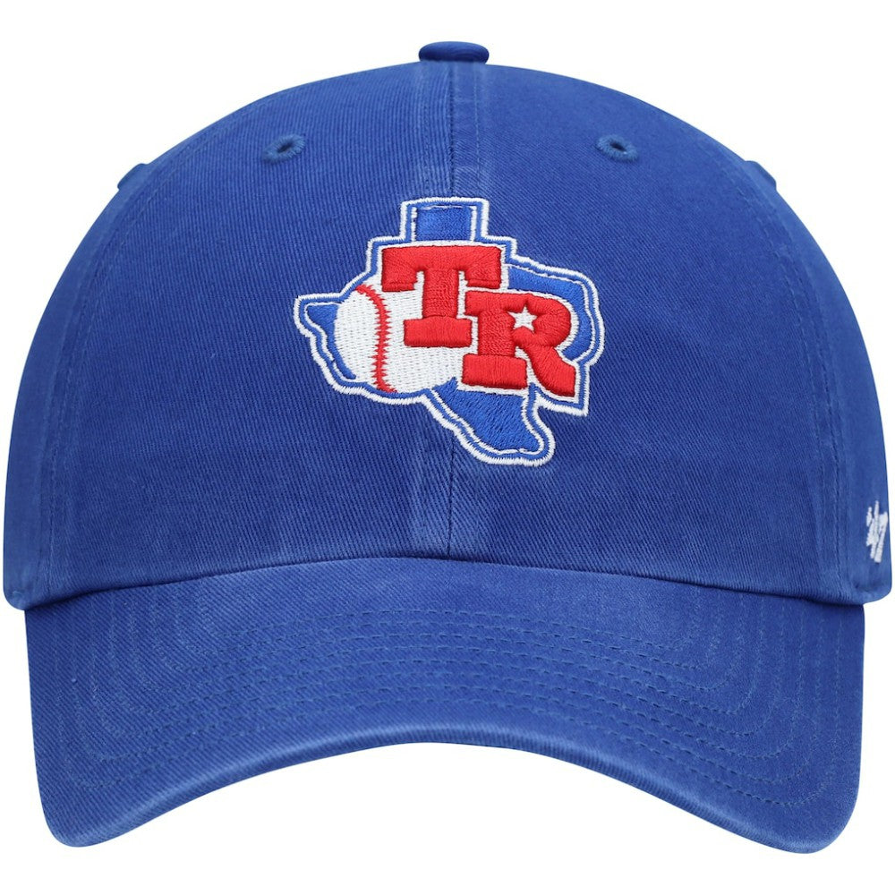 Royal Texas Rangers '47 Team Logo Cooperstown Collection Clean Up Adjustable Hat