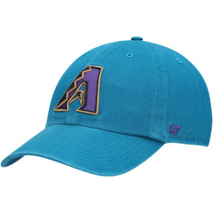 Teal Arizona Diamondbacks '47 Logo Cooperstown Collection Clean Up Adjustable Hat
