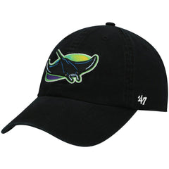 Black Tampa Bay Rays '47 2000 Logo Cooperstown Collection Clean Up Adjustable Hat