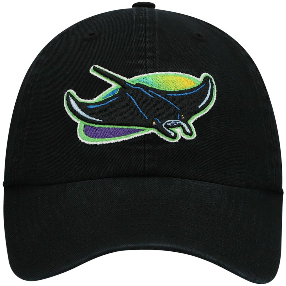 Black Tampa Bay Rays '47 2000 Logo Cooperstown Collection Clean Up Adjustable Hat