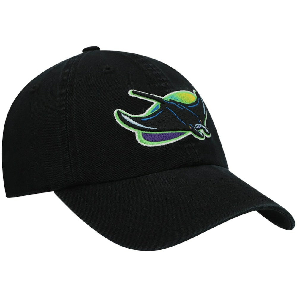 Black Tampa Bay Rays '47 2000 Logo Cooperstown Collection Clean Up Adjustable Hat