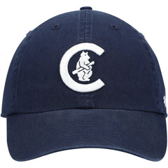 Navy Chicago Cubs '47 C Bear Logo Cooperstown Collection Clean Up Adjustable Hat
