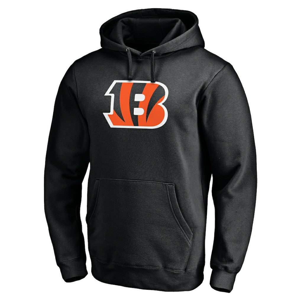 Primary Logo Fitted Pullover Hoodie - Cincinnati Bengals Hoodies