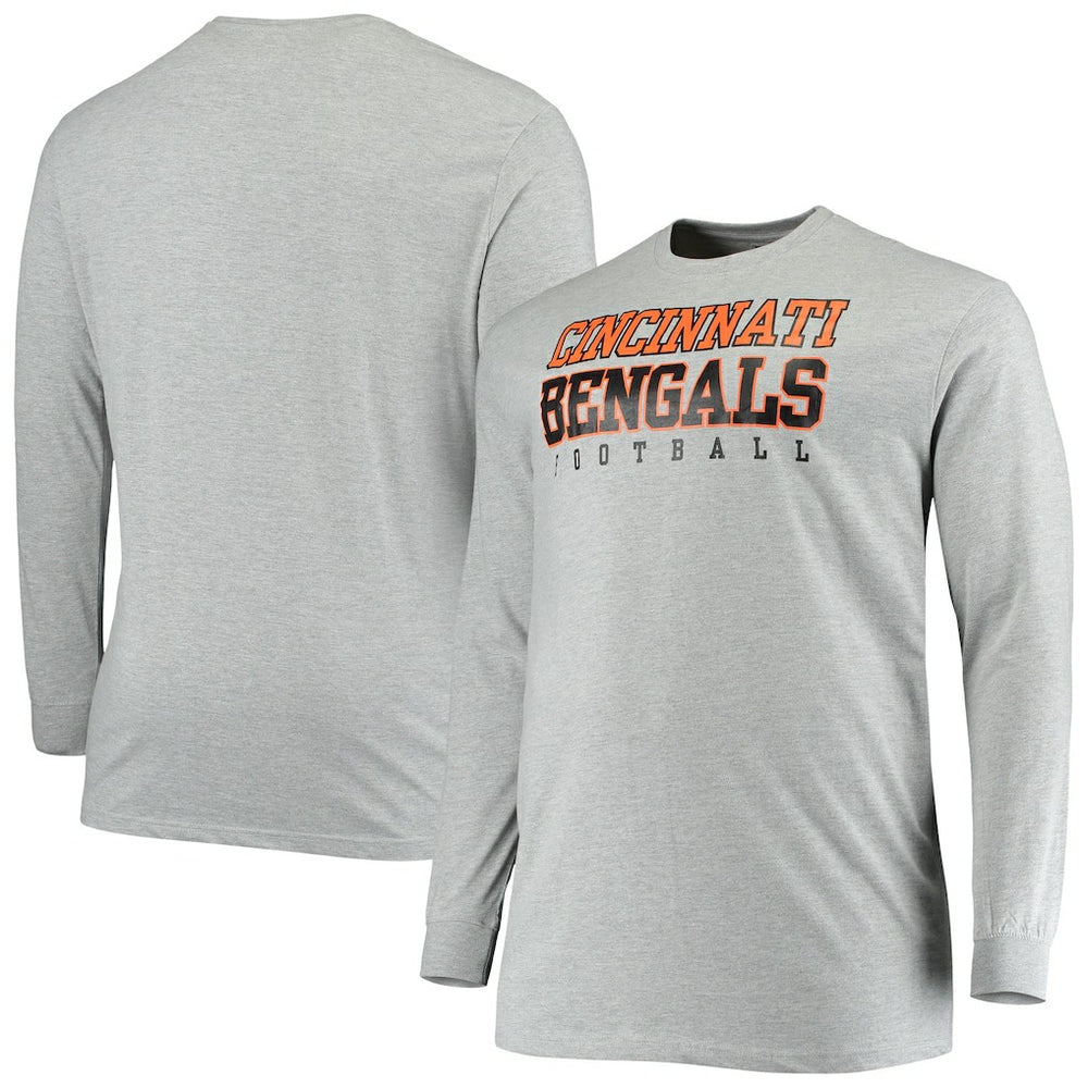Big & Tall Practice Long Sleeve T-Shirt - Cincinnati Bengals T-shirts