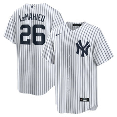 White DJ LeMahieu New York Yankees Nike Home Replica Jersey