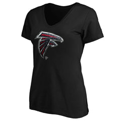 Women's Midnight Mascot Logo V-Neck T-Shirt - Atlanta Falcons T-shirts