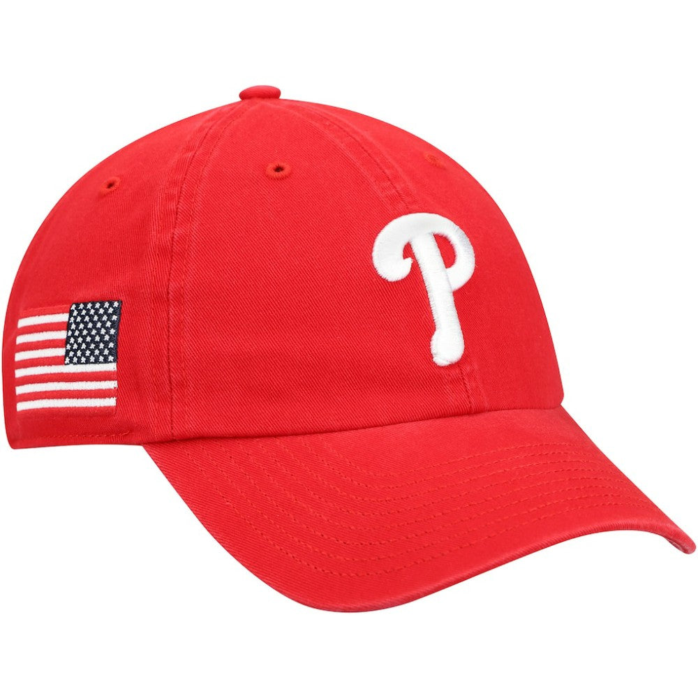 Red Philadelphia Phillies '47 Heritage Clean Up Adjustable Hat