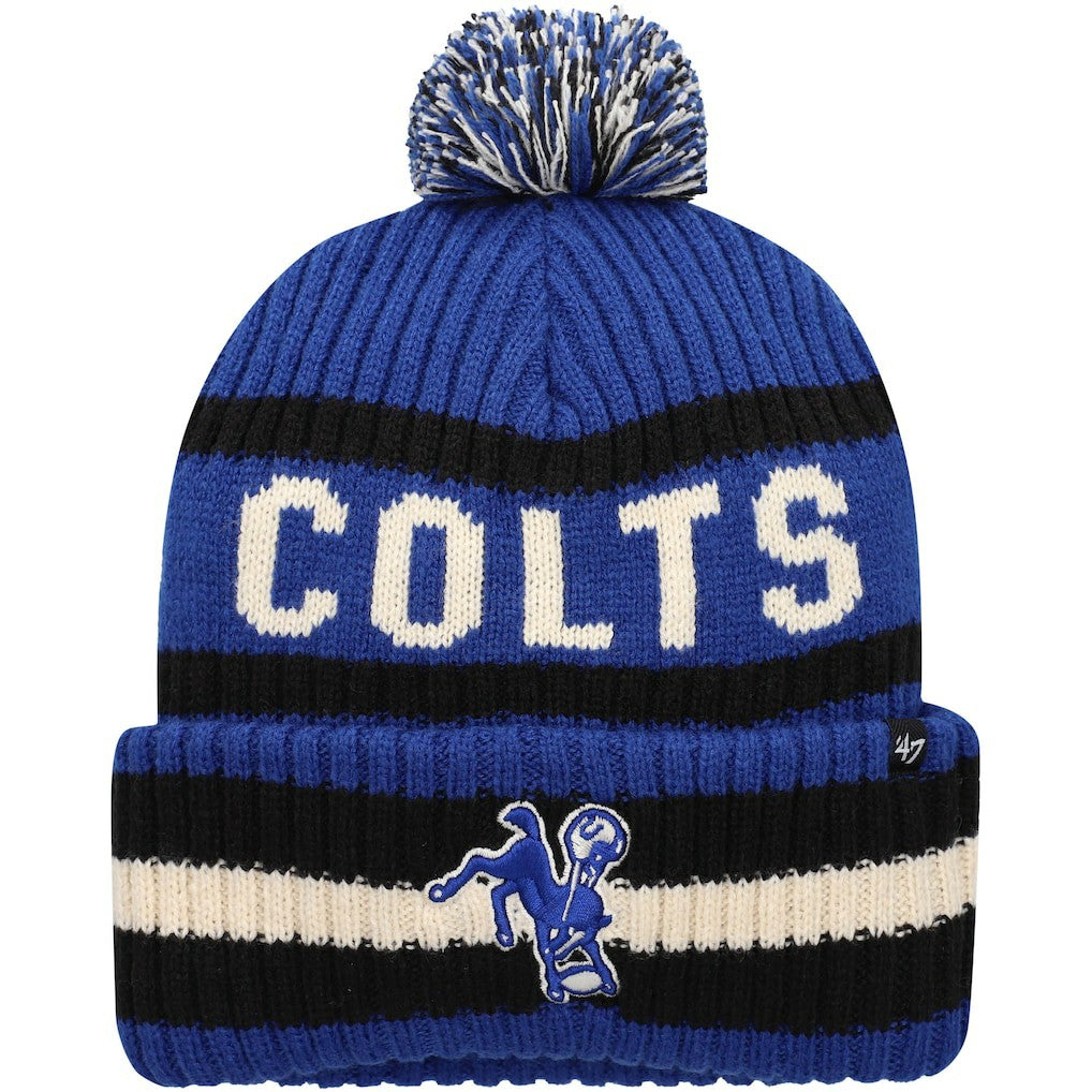'47 Bering Cuffed Knit Hat with Pom - Indianapolis Colts Hats
