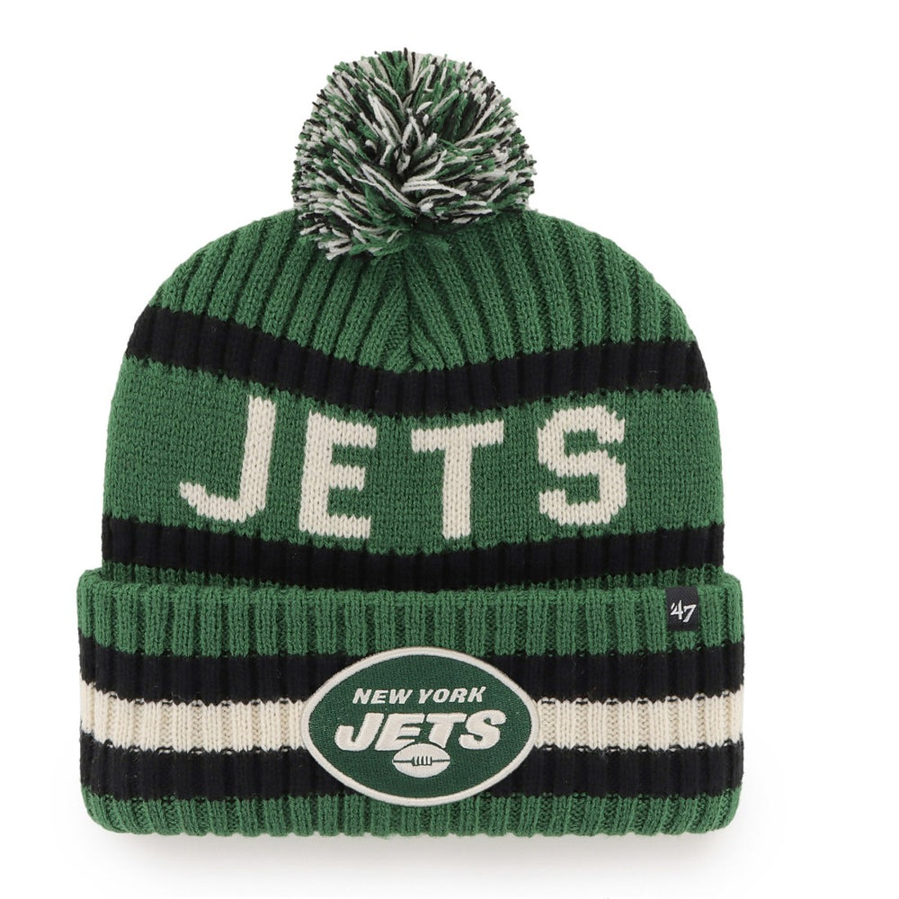 '47 Bering Cuffed Knit Hat with Pom - New York Jets Hats