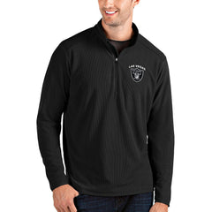 Antigua Glacier Quarter-Zip Pullover Jacket - Las Vegas Raiders Pullover