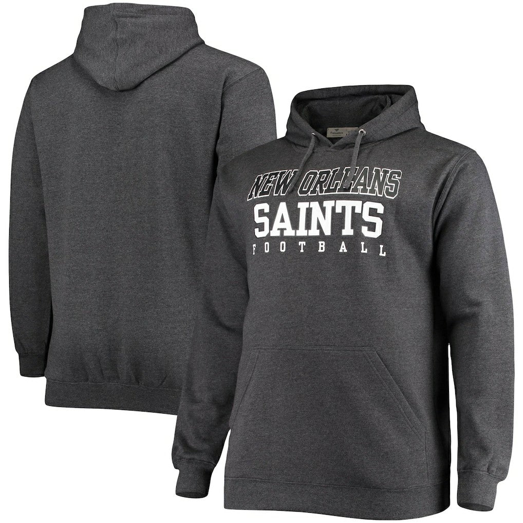 Big & Tall Practice Pullover Hoodie - New Orleans Saints Hoodies