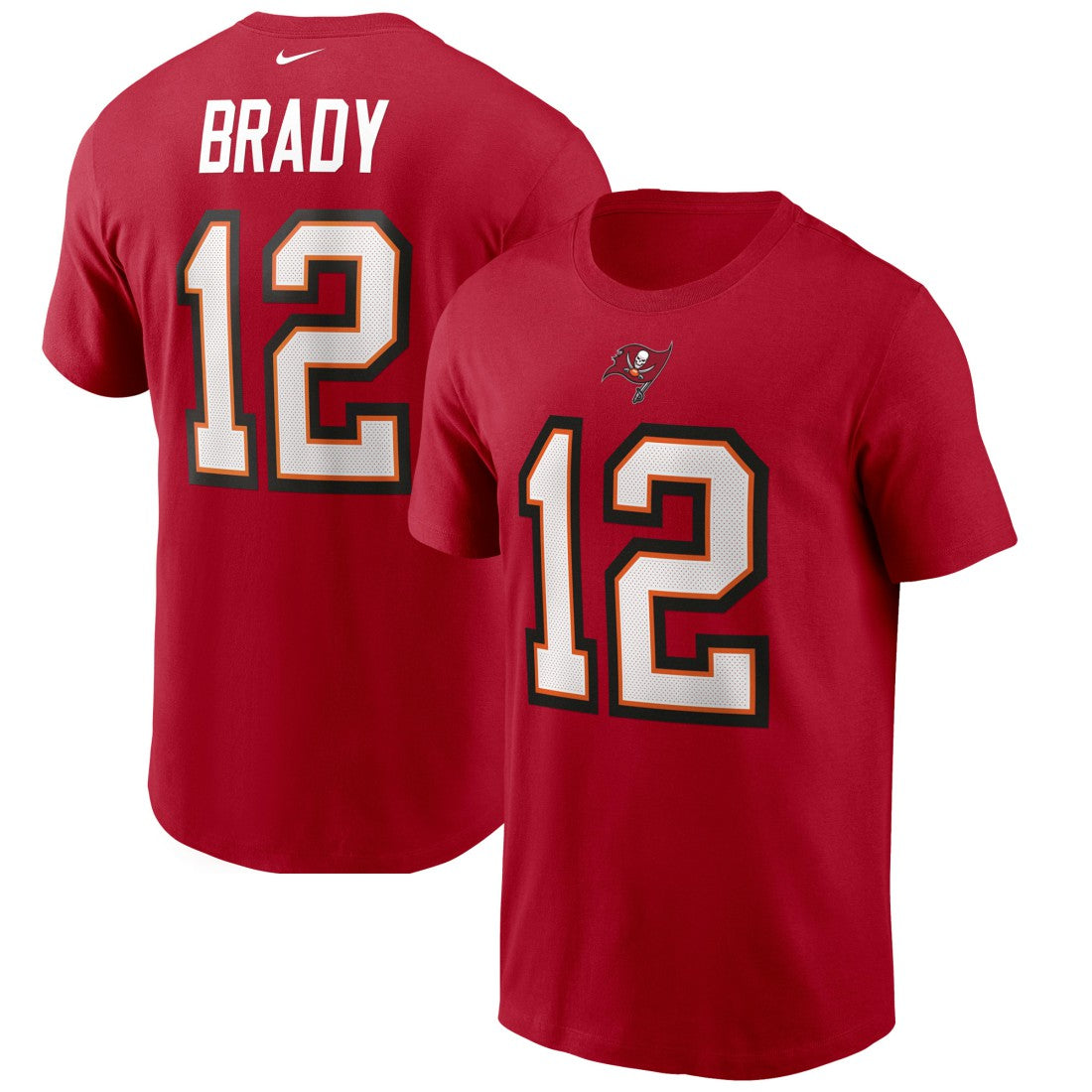 Tom Brady  Name & Number T-Shirt - Tampa Bay Buccaneers T-shirts