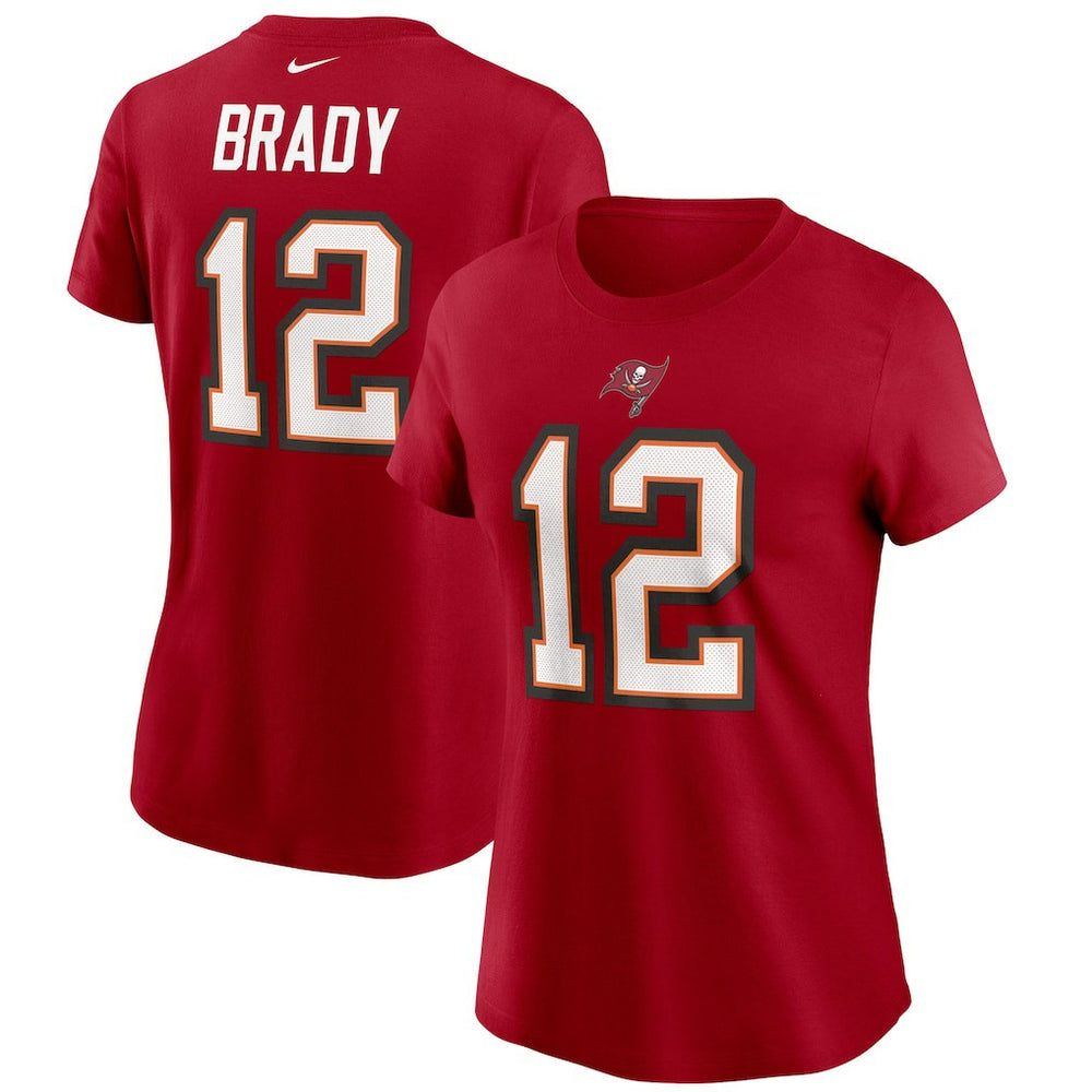 Tom Brady  Women's Name & Number T-Shirt - Tampa Bay Buccaneers T-shirts