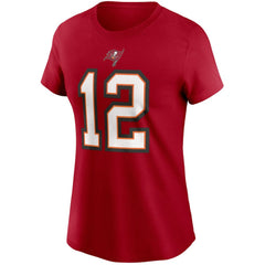 Tom Brady  Women's Name & Number T-Shirt - Tampa Bay Buccaneers T-shirts