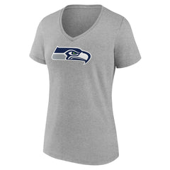 Women's Primary Team Logo V-Neck T-Shirt - Seattle Seahawks T-shirts