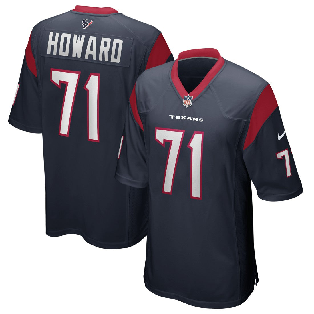 Tytus Howard  Game Jersey - Houston Texans Jerseys