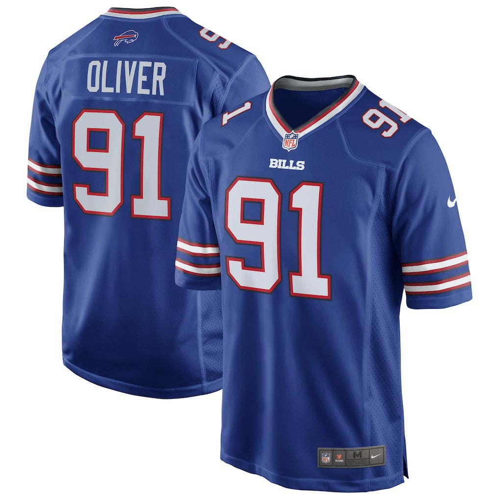 Ed Oliver  Team Game Player Jersey - Buffalo Bills Jerseys