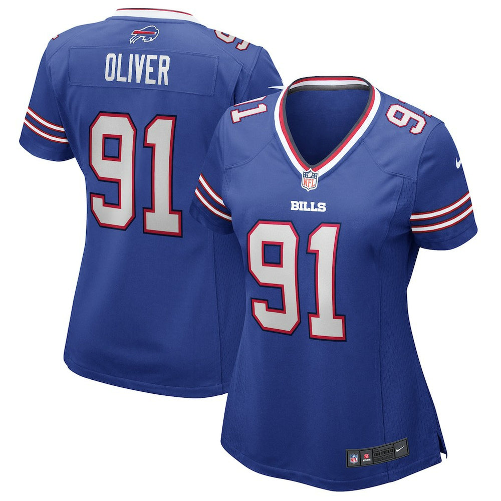 Ed Oliver  Women's Game Jersey - Buffalo Bills Jerseys
