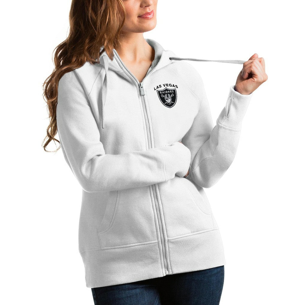 Antigua Women's Victory Full-Zip Hoodie - Las Vegas Raiders Hoodies