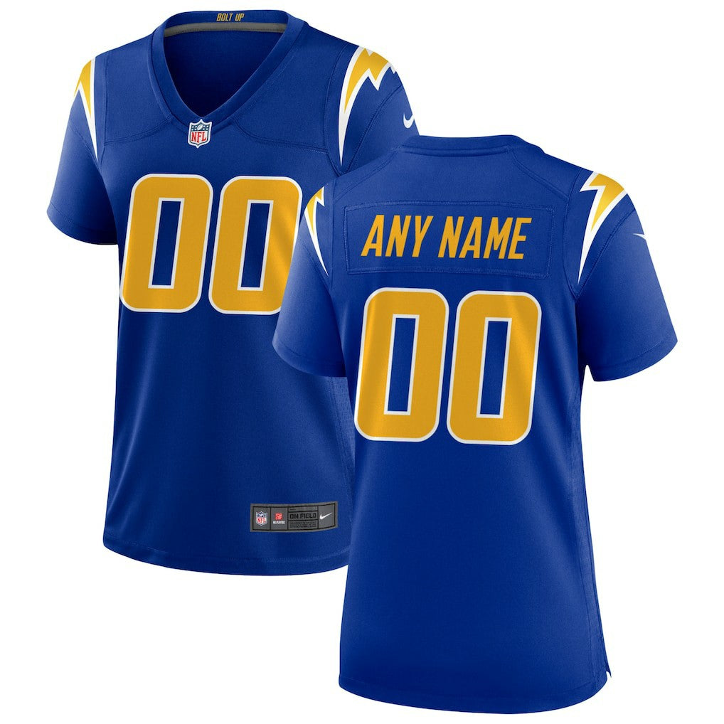 Women's Alternate Custom Game Jersey - Los Angeles Chargers Jerseys
