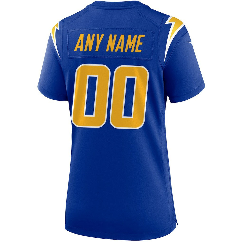 Women's Alternate Custom Game Jersey - Los Angeles Chargers Jerseys
