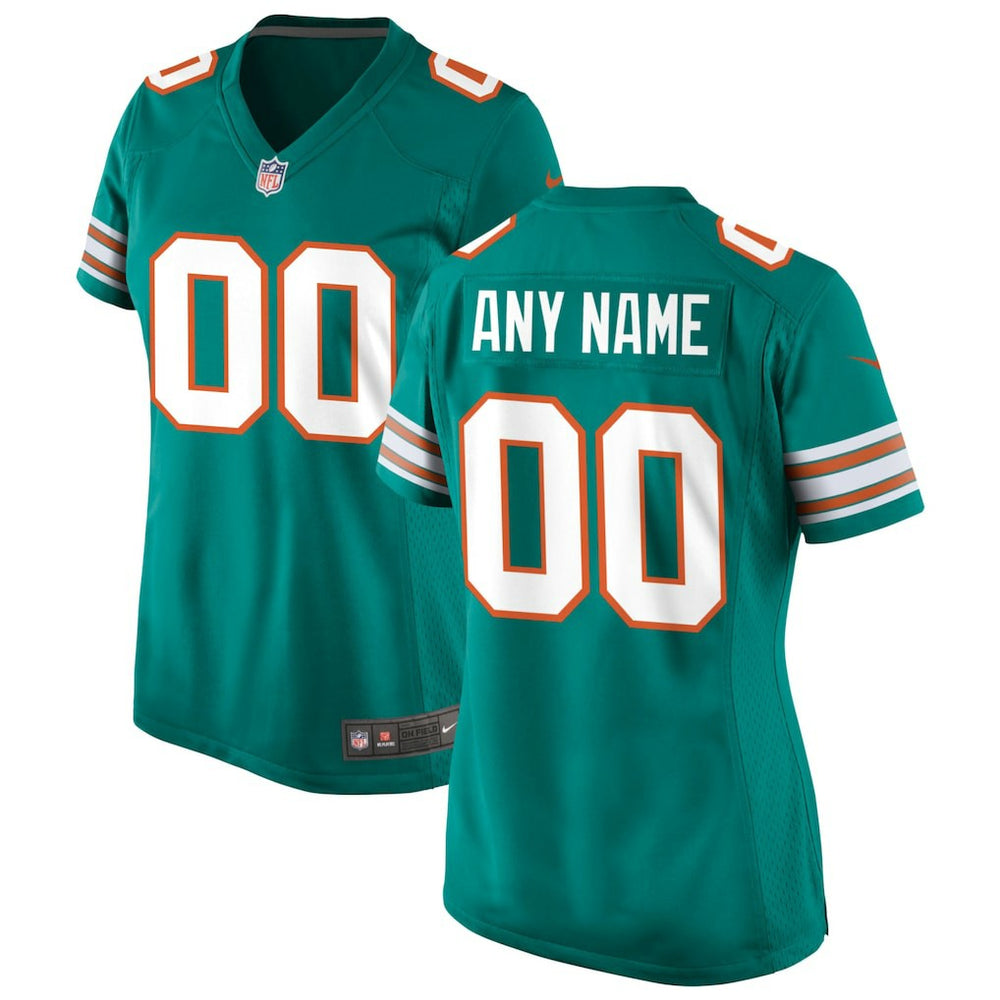 Women's Alternate Custom Game Jersey - Miami Dolphins Jerseys