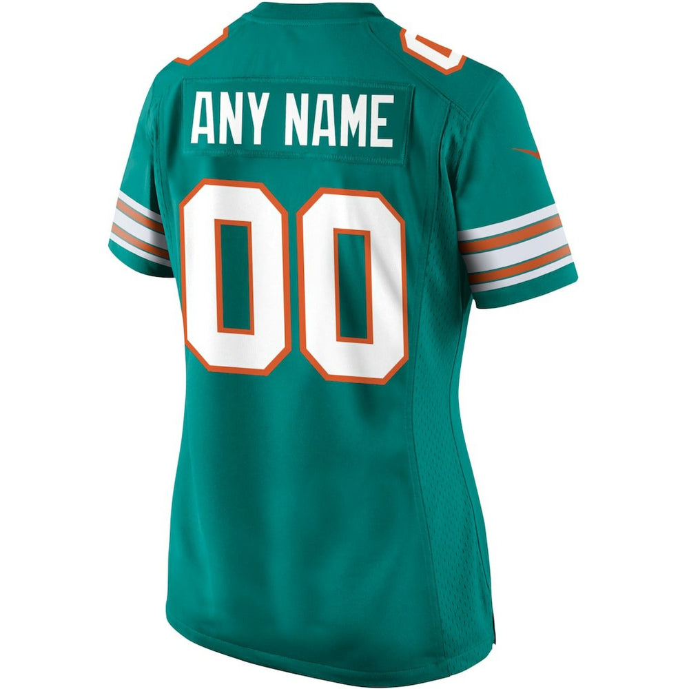 Women's Alternate Custom Game Jersey - Miami Dolphins Jerseys