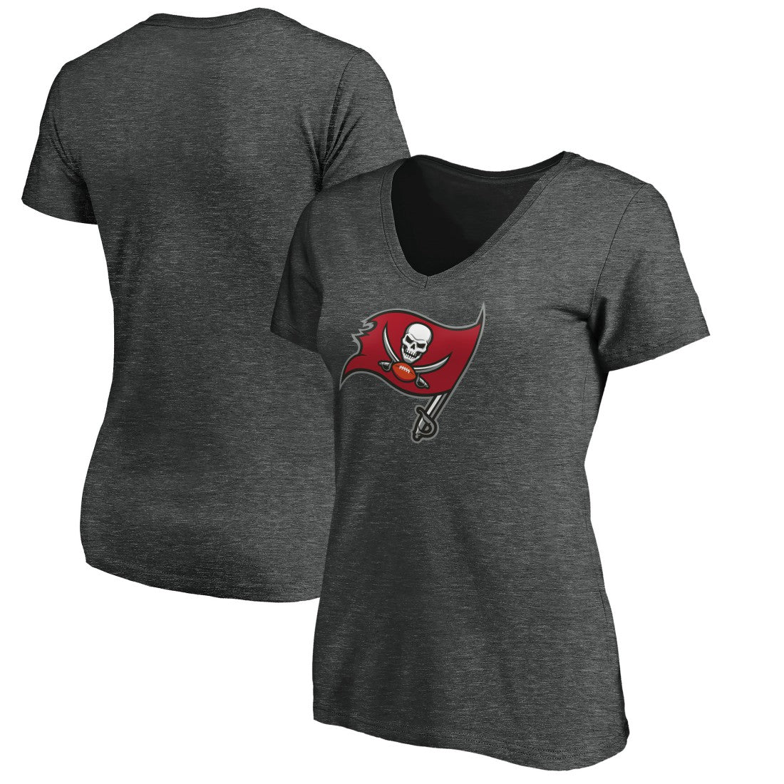 Women's Primary Logo V-Neck T-Shirt - Tampa Bay Buccaneers T-shirts