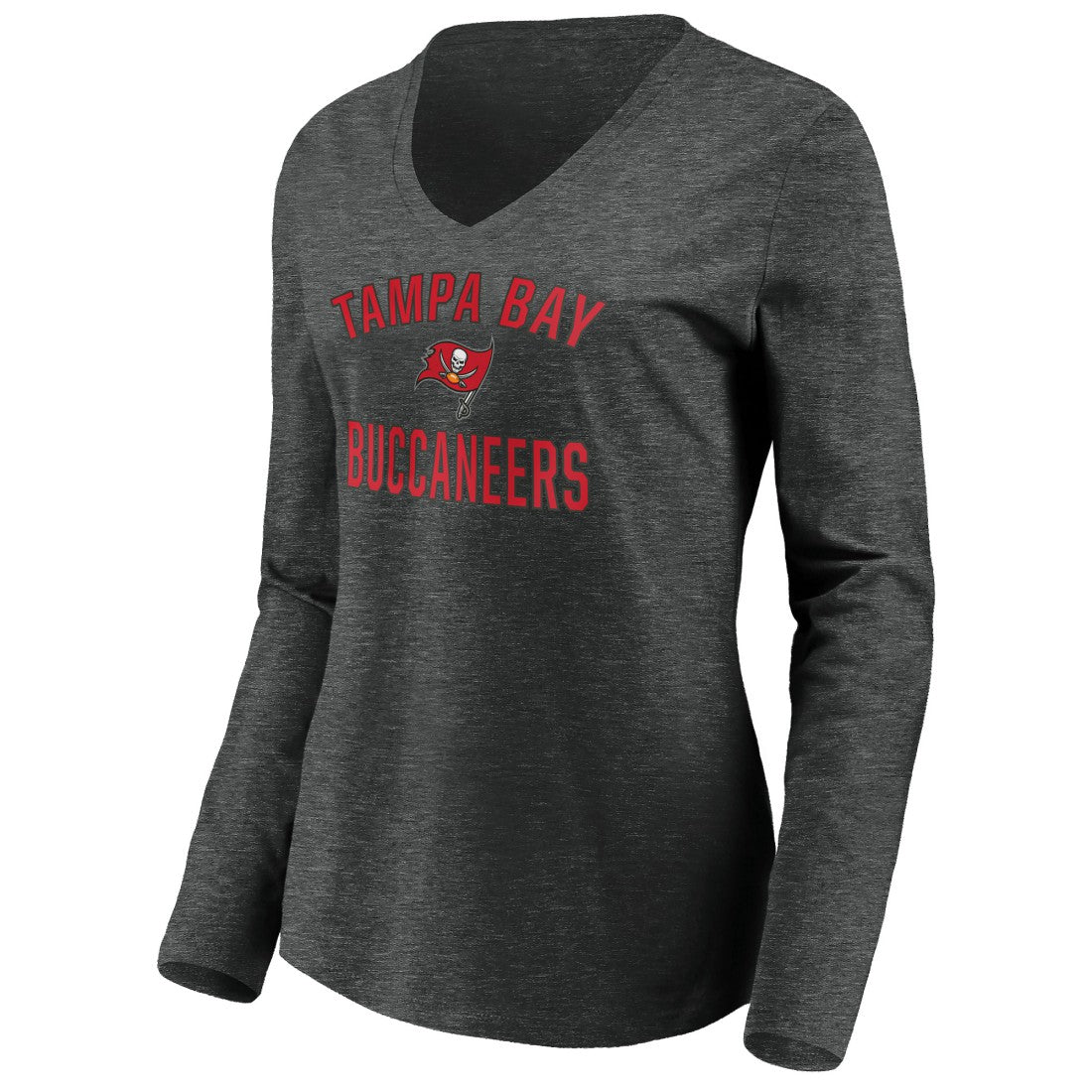 Women's Victory Arch Long Sleeve V-Neck T-Shirt - Tampa Bay Buccaneers T-shirts