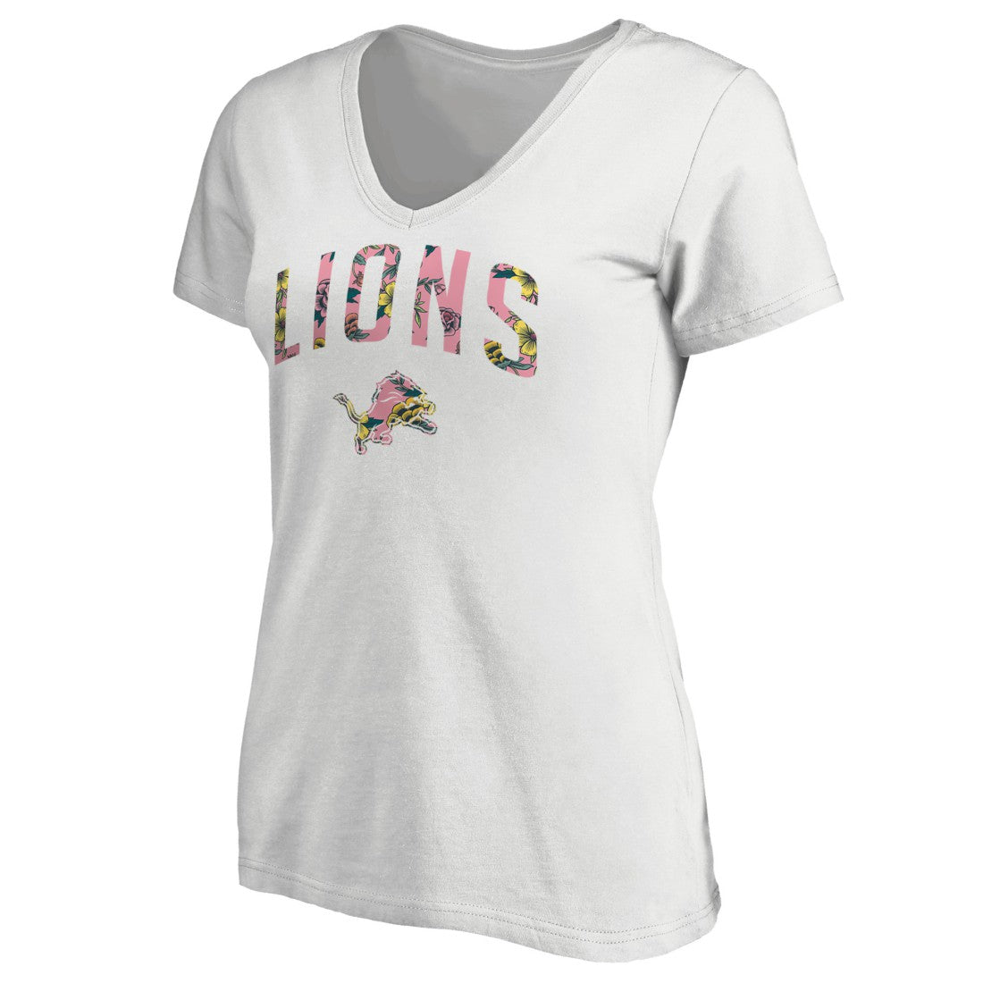 Women's Floral Arch T-Shirt - Detroit Lions T-shirts