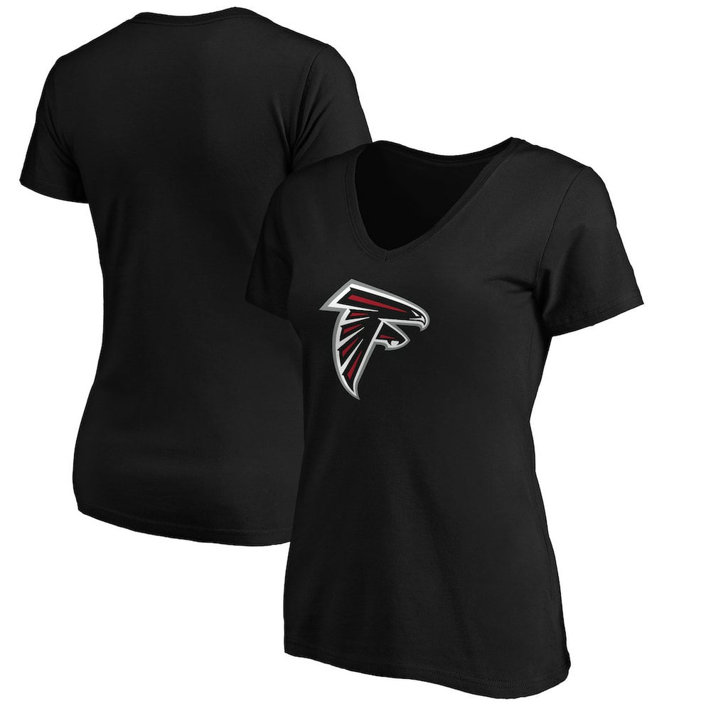 Women's Primary Logo V-Neck T-Shirt - Atlanta Falcons T-shirts