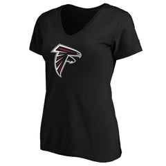 Women's Primary Logo V-Neck T-Shirt - Atlanta Falcons T-shirts