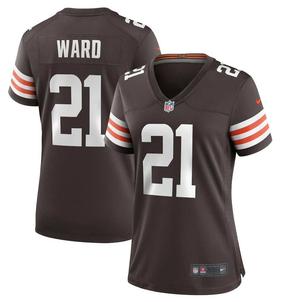 Denzel Ward  Women's Player Game Jersey - Cleveland Browns Jerseys