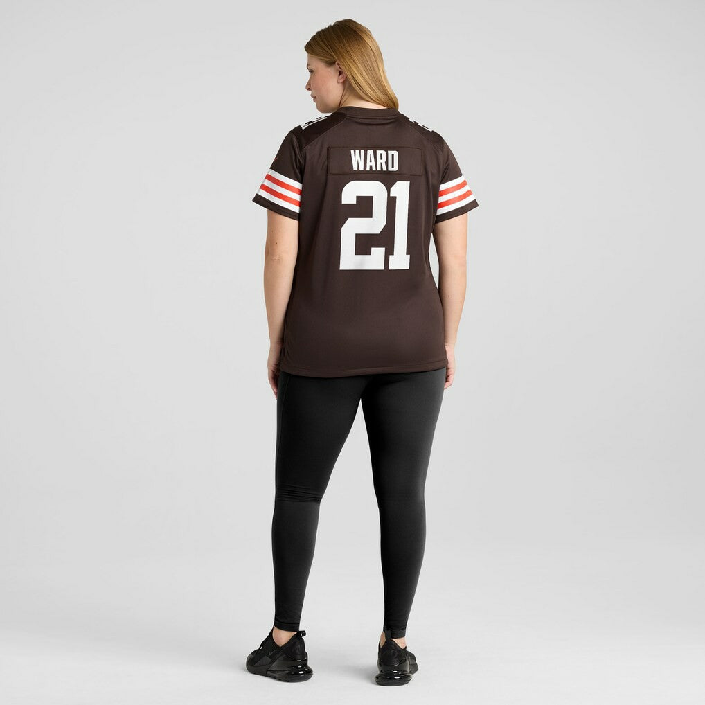 Denzel Ward  Women's Player Game Jersey - Cleveland Browns Jerseys