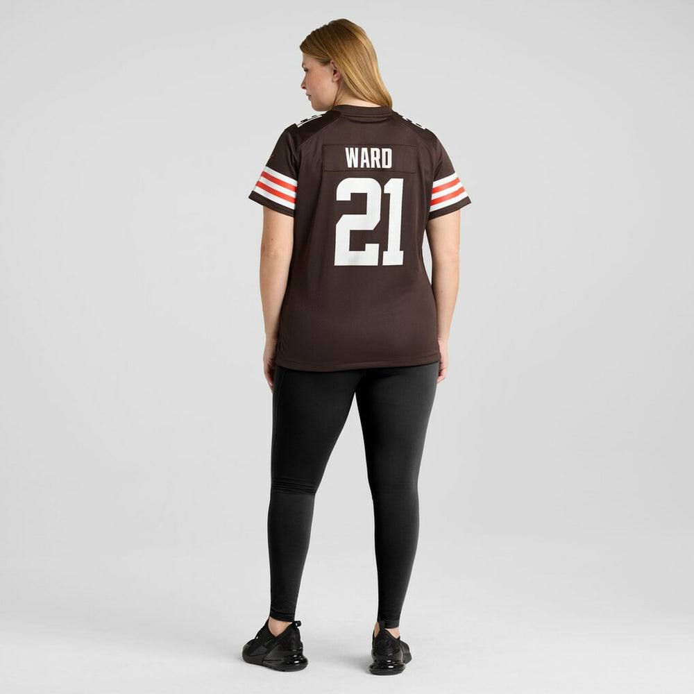 Denzel Ward  Women's Player Game Jersey - Cleveland Browns Jerseys