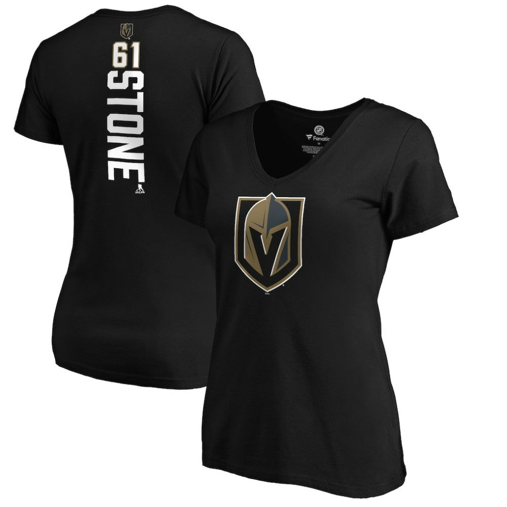 NHL Mark Stone Vegas Golden Knights Women's Playmaker V-Neck T-Shirt