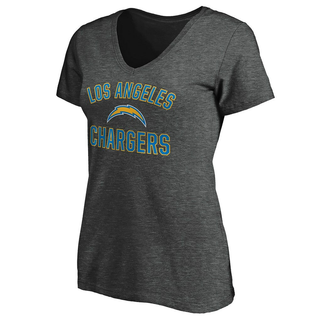 Women's Victory Arch V-Neck T-Shirt - Los Angeles Chargers T-shirts