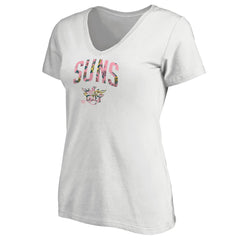 Phoenix Suns Women's Floral Arch V-Neck T-Shirt