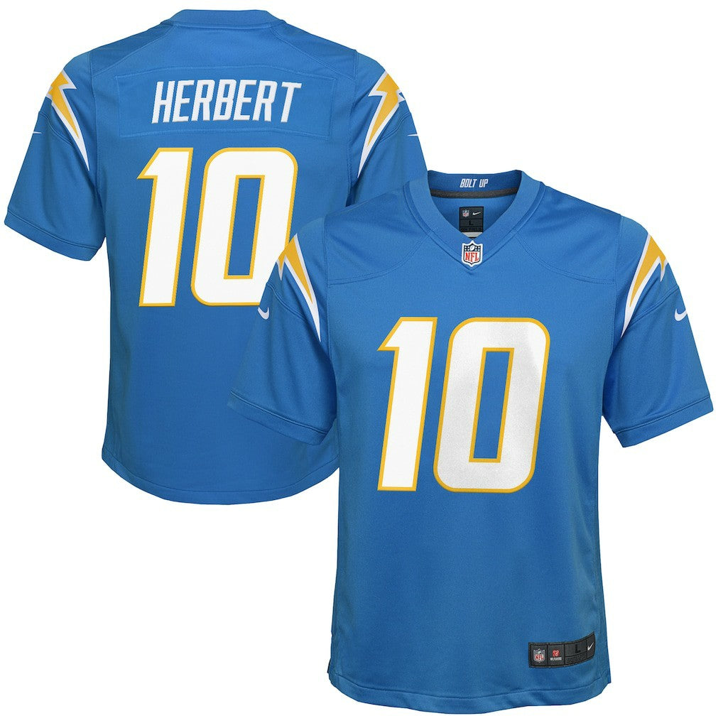 Justin Herbert  Youth Game Jersey - Los Angeles Chargers Jerseys