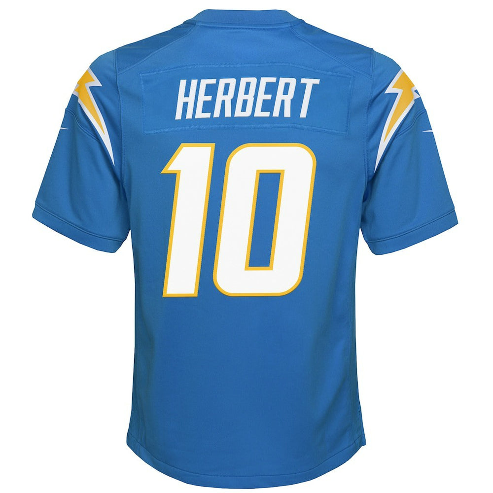 Justin Herbert  Youth Game Jersey - Los Angeles Chargers Jerseys