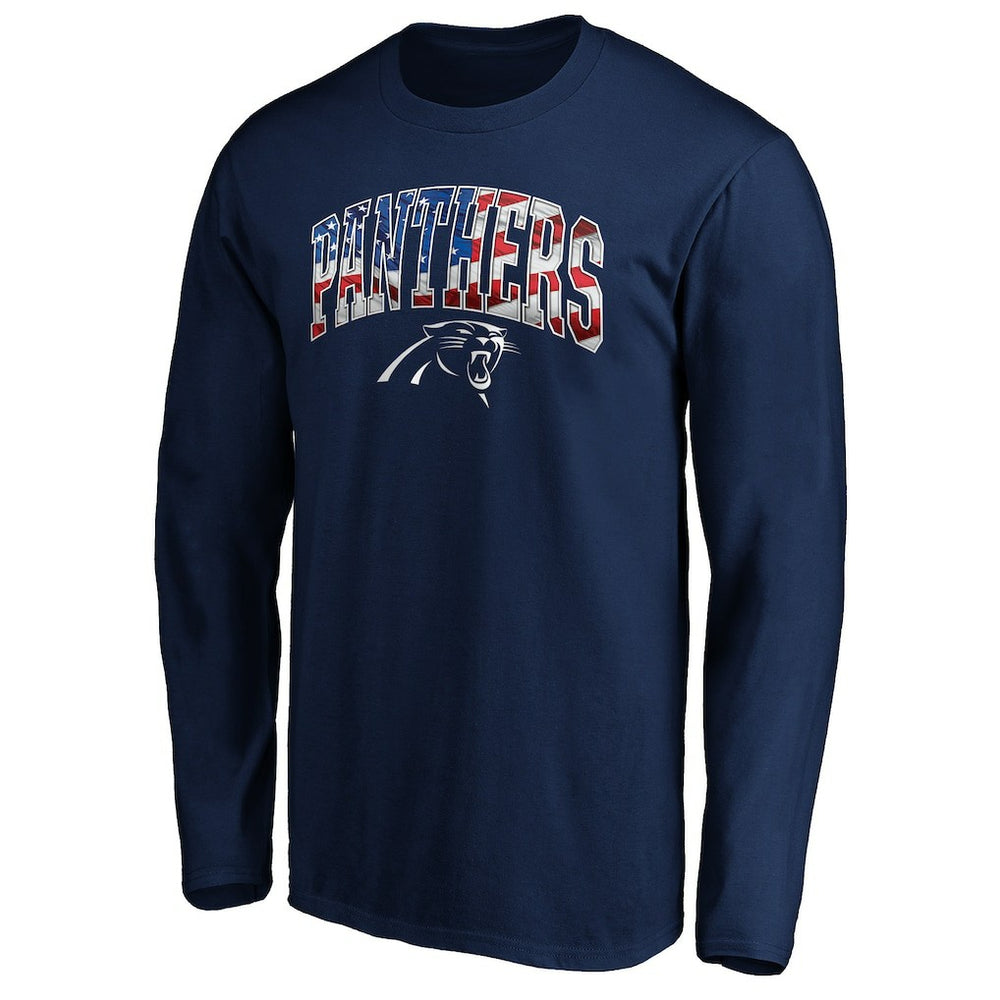 Banner Wave Long Sleeve T-Shirt - Carolina Panthers T-shirts