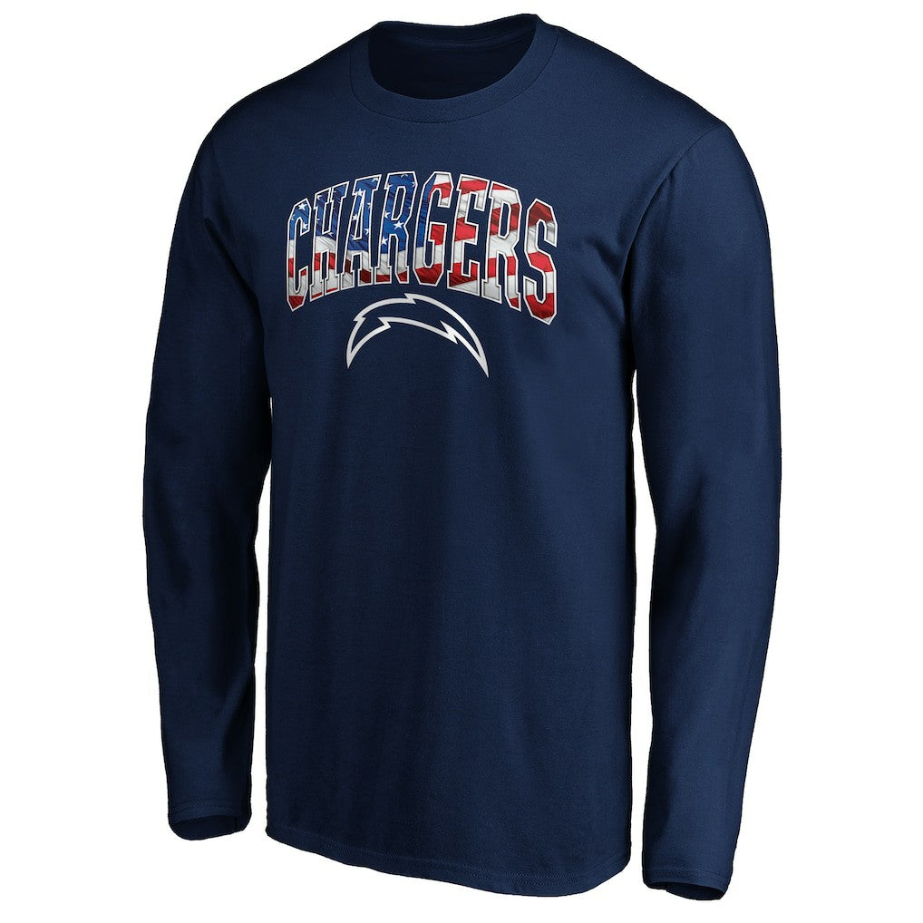 Banner Wave Long Sleeve T-Shirt - Los Angeles Chargers T-shirts