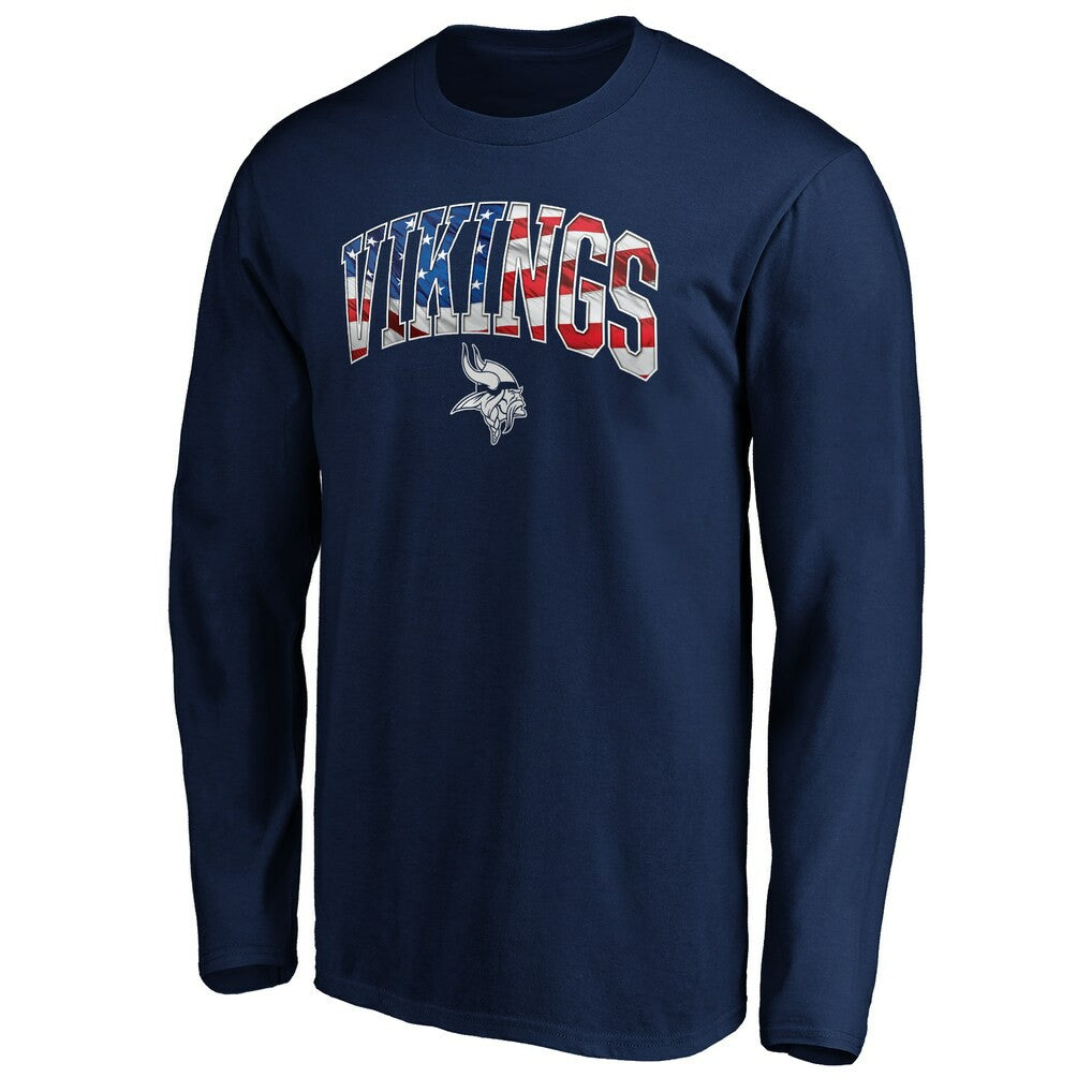 Banner Wave Long Sleeve T-Shirt - Minnesota Vikings T-shirts
