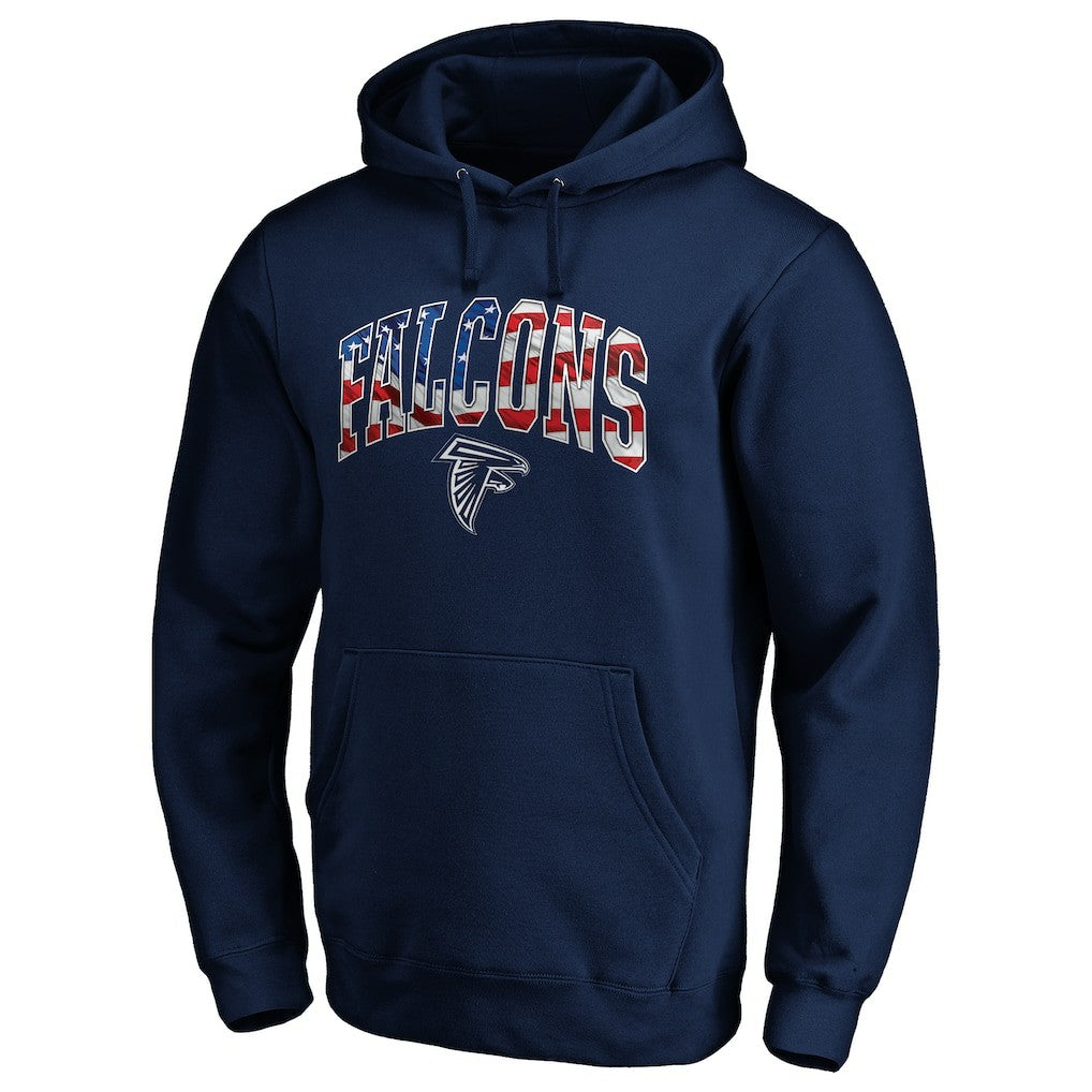 Banner Wave Fitted Pullover Hoodie - Atlanta Falcons Hoodies