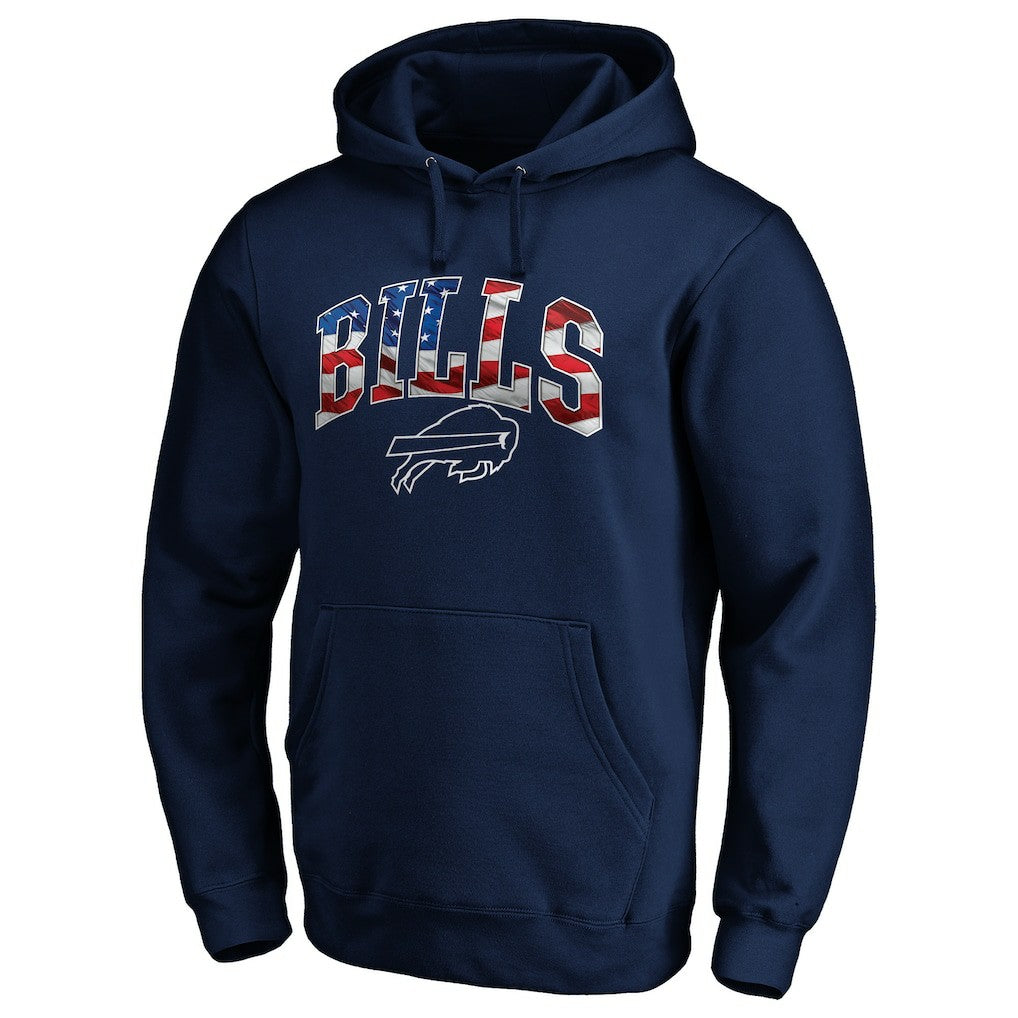 Banner Wave Fitted Pullover Hoodie - Buffalo Bills Hoodies