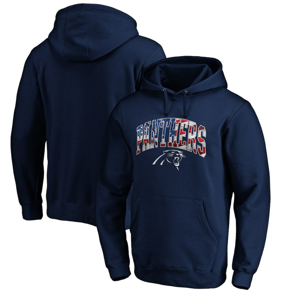 Banner Wave Fitted Pullover Hoodie - Carolina Panthers Hoodies
